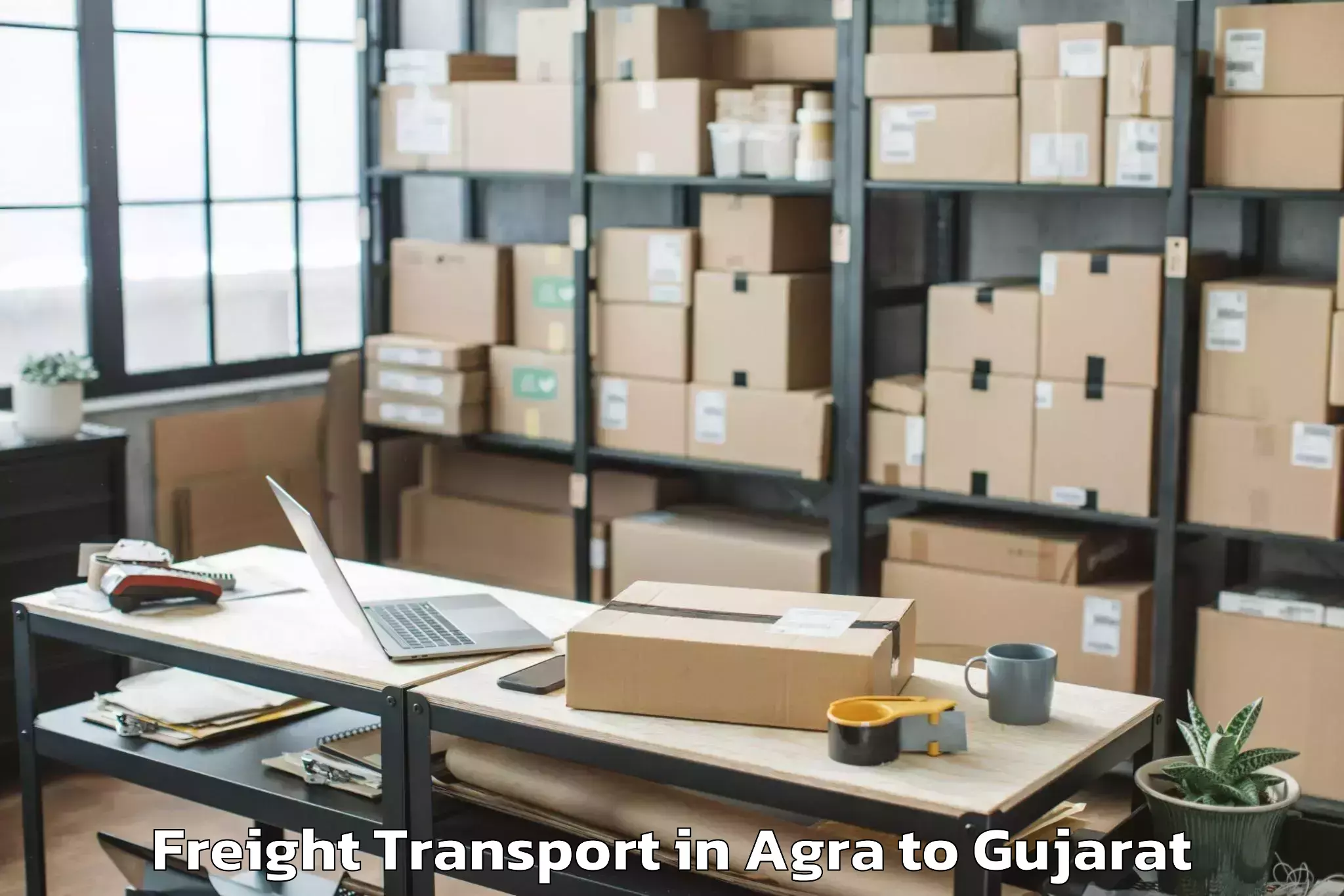 Discover Agra to Jodiya Freight Transport